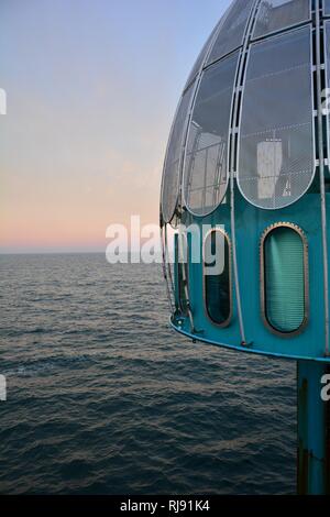 Immersioni in gondola Sellin sul mar Baltico su Rügen, Germania Foto Stock