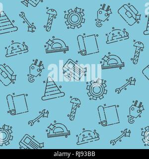 Engineering piatto set di icone. Illustrazione vettoriale EPS, 10 Illustrazione Vettoriale