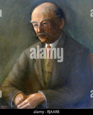 Thomas Hardy (1840 - 1928) Ritratto di Thomas Hardy, OM (2 giugno 1840 - 11 gennaio 1928) era un romanziere inglese e poeta. Foto Stock