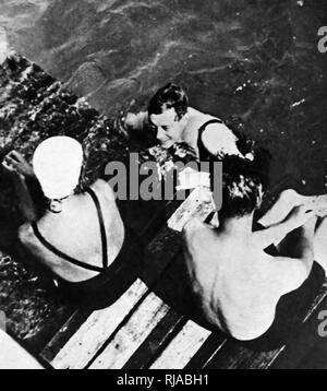 Edward VIII, gode di tempo sulla Riviera francese durante la crisi di abdicazione 1936. Edward VIII (1894 - 1972) re del Regno Unito Foto Stock