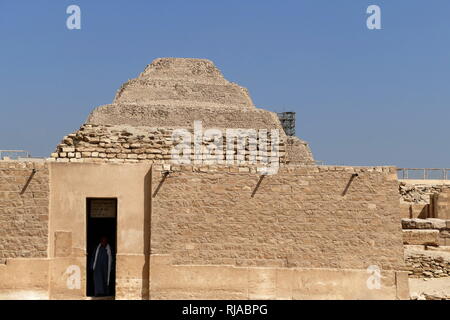 Tomba della Principessa Idut, re Unas' figlia. Vth dinastia. I rilievi sono di buona qualità e in buone condizioni. Il complesso della piramide di Unas si trova nel campo della piramide a Saqqara, vicino al Cairo in Egitto. 2450 BC. Foto Stock