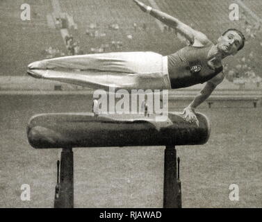 Fotografia di Istvan pelle (1907 - 1986) a 1932 giochi olimpici. Foto Stock