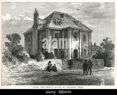 Peter The Great House a Deptford 1850 Foto Stock