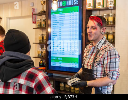 Lago di murata, Michigan - serra la marijuana medica dispensario. Foto Stock