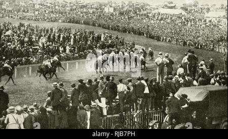 Derby Day all'ippodromo di Epsom, Epsom Downs, Surrey Foto Stock