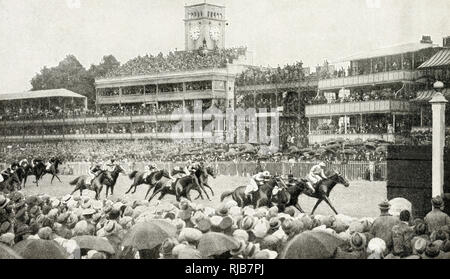 Close finish, Royal Hunt Cup, ascot racecourse, Berkshire Foto Stock