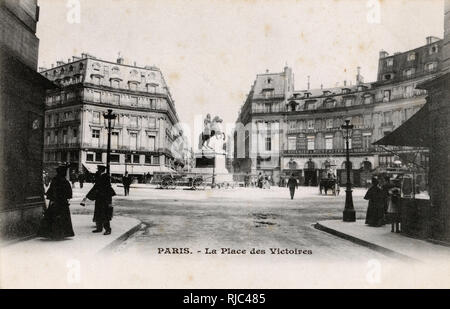 Parigi, Francia - la Place des Victoires Foto Stock