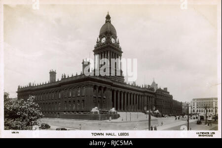 Municipio di Leeds, Leeds, West Yorkshire Foto Stock