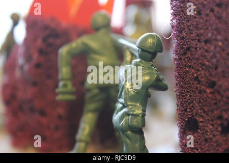 Un sesto livellatrice resa del modello del blitzkrieg invasione della Polonia della II Guerra Mondiale con soldatini. Foto Stock