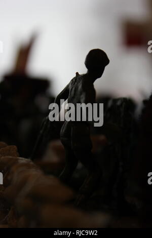 Un sesto livellatrice resa del modello del blitzkrieg invasione della Polonia della II Guerra Mondiale con soldatini. Foto Stock