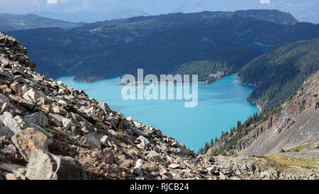 Kanada, British Columbia, Garibaldi Provincial Park, Panorama Ridge, Lago di Garibaldi Foto Stock