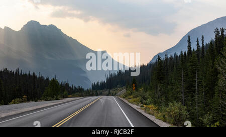 Kanada, Alberta, Kanadische Montagne Rocciose, Icefields Parkway Foto Stock