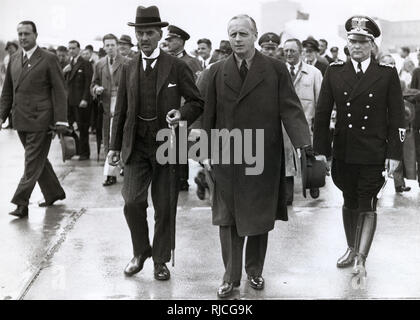 Neville Chamberlain - von Ribbentrop - Conferenza di Monaco Foto Stock