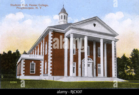 Students' Hall, Vassar College, Poughkeepsie, New York state, USA Foto Stock