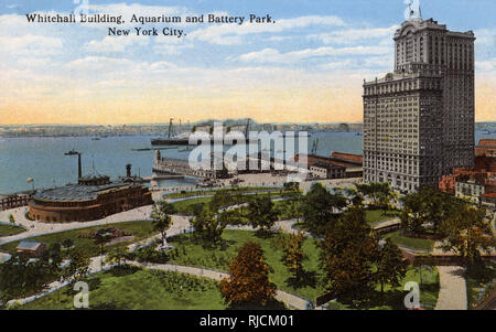 Whitehall Building, Battery Park, New York City, USA Foto Stock