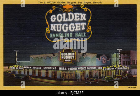 Il Golden Nugget, Las Vegas, Nevada, STATI UNITI D'AMERICA Foto Stock