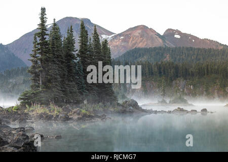 Kanada, British Columbia, Garibaldi Provincial Park, Lago di Garibaldi Foto Stock