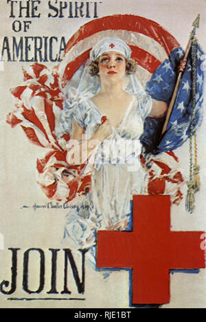 La Croce Rossa Poster. Foto Stock