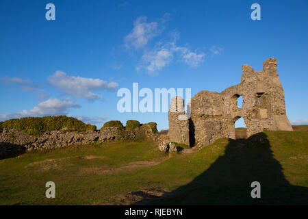 Il castello di Pennard, Gower, Swansea, Galles. Foto Stock