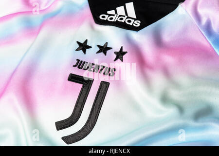 La Juventus limited edition EA Sports Kit. Foto Stock