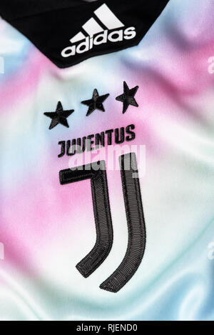 La Juventus limited edition EA Sports Kit. Foto Stock