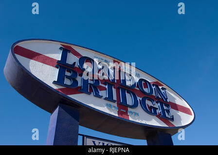 London Bridge segno Arizona USA Foto Stock