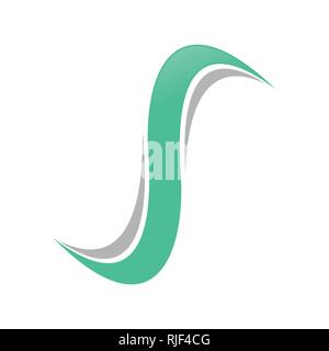 Cyclone S Lettera simbolo iniziale Vector Graphic Logo Design Template Illustrazione Vettoriale