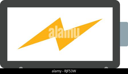 La carica della batteria icona Vettore Icona segno illustrazione vettoriale per un uso personale e uso commerciale... Look pulito e icona alla moda... Illustrazione Vettoriale