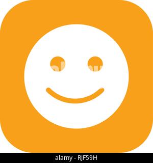 Emoticon felice vettore segno Icona icona illustrazione vettoriale per un uso personale e uso commerciale... Look pulito e icona alla moda... Illustrazione Vettoriale