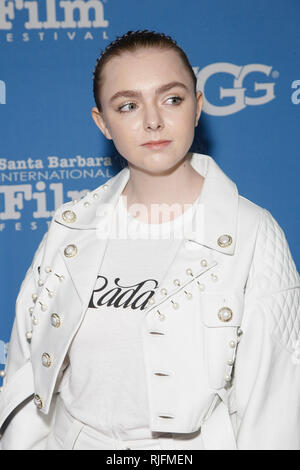 Santa Barbara, Stati Uniti d'America. 05 feb 2019. Santa Barbara, CA - Feb 05: Elsie Fisher assiste i virtuosi Award presso la trentaquattresima edizione annuale di Santa Barbara International Film Festival presso il Teatro di Arlington nel febbraio 05, 2019 a Santa Barbara, CA. Credito: CraSH/imageSPACE Credito: Imagespace/Alamy Live News Foto Stock