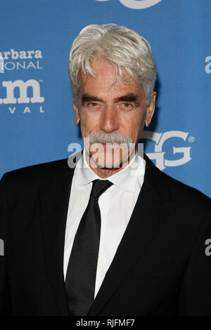 Santa Barbara, Stati Uniti d'America. 05 feb 2019. Santa Barbara, CA - Feb 05: Sam Elliot assiste i virtuosi Award presso la trentaquattresima edizione annuale di Santa Barbara International Film Festival presso il Teatro di Arlington nel febbraio 05, 2019 a Santa Barbara, CA. Credito: CraSH/imageSPACE Credito: Imagespace/Alamy Live News Foto Stock