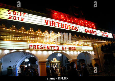 Santa Barbara, Stati Uniti d'America. 05 feb 2019. Santa Barbara, CA - Feb 05: atmosfera al virtuosi Award presso la trentaquattresima edizione annuale di Santa Barbara International Film Festival presso il Teatro di Arlington nel febbraio 05, 2019 a Santa Barbara, CA. Credito: CraSH/imageSPACE Credito: Imagespace/Alamy Live News Foto Stock