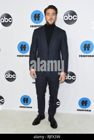 Pasadena, CA, Stati Uniti d'America. 5 febbraio, 2019. 05 Febbraio 2019 - Pasadena, California - Alberto Frezza. Disney ABC Television TCA Winter Press Tour 2019 tenutasi presso la struttura The Langham Huntington Hotel. Photo credit: Birdie Thompson/AdMedia Credito: Birdie Thompson/AdMedia/ZUMA filo/Alamy Live News Foto Stock