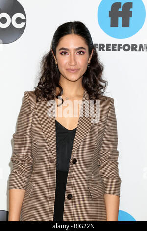 LOS ANGELES - Feb 5: Nikohl Boosheri presso il Disney ABC Television Winter press tour Foto chiamata al The Langham Huntington Hotel il 5 febbraio 2019 a Pasadena, CA Credito: David Edwards/MediaPunch Foto Stock