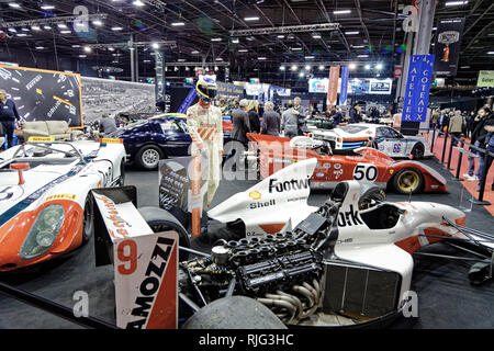 Parigi, Francia. 05 feb 2019. Il Retromobile mostra apre le sue porte dal 6 febbraio al 10, 2019, Porte de Versailles di Parigi in Francia. Credito: Bernard Menigault/Alamy Live News Foto Stock