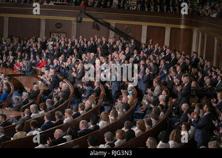 Febbraio 5, 2019 - Washington, Distretto di Columbia, Stati Uniti - repubblicano legislatori al discorso sullo stato dell'Unione, 5 febbraio 2019 (credito Immagine: © Douglas Christian/ZUMA filo) Foto Stock