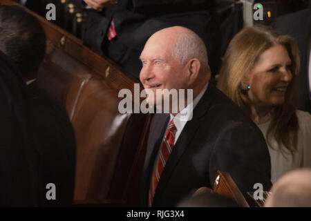 Febbraio 5, 2019 - Washington, Distretto di Columbia, Stati Uniti - Segretario di Agricoltura Sonny Perdue (credito Immagine: © Douglas Christian/ZUMA filo) Foto Stock