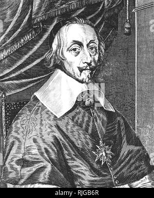 Il cardinale Richelieu (1585-1642) assistere francese, il nobile e più circa 1640 Foto Stock