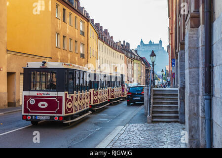 Würzburg, Germania - circa agosto, 2018: il paesaggio urbano di Wuerzburg in Germania Foto Stock