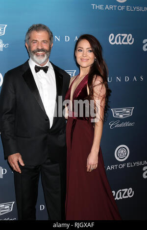 Arte di Elysium xii cielo annuale celebrazione in un luogo privato il 5 gennaio 2019 a Los Angeles, CA dotata di: Mel Gibson, Rosalind Ross dove: Los Angeles, California, Stati Uniti quando: 06 Gen 2019 Credit: Nicky Nelson/WENN.com Foto Stock