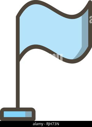 Vettore di bandiera icona Icona segno illustrazione vettoriale per un uso personale e uso commerciale... Look pulito e icona alla moda... Illustrazione Vettoriale