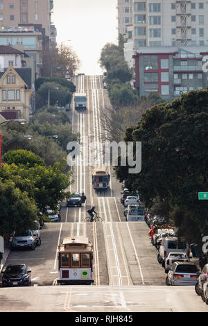 Traffico, San Francisco, Stati Uniti d'America Foto Stock