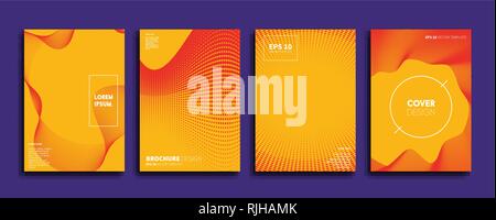 Coperchio del vettore disegni. Il futuro modello di poster. Illustrazione Vettoriale