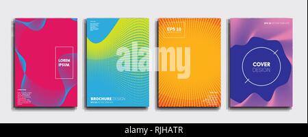 Coperchio del vettore disegni. Il futuro modello di poster. Illustrazione Vettoriale