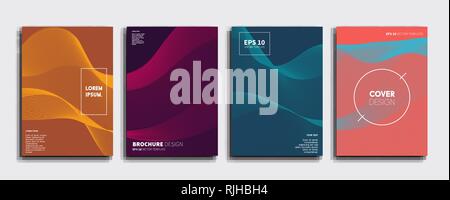 Coperchio del vettore disegni. Il futuro modello di poster. Illustrazione Vettoriale