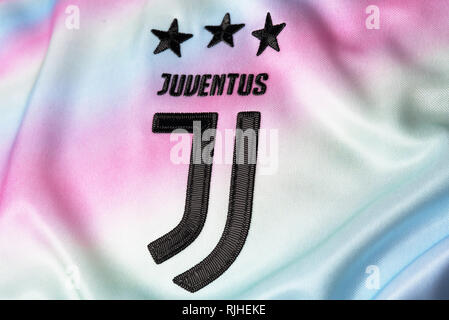 La Juventus limited edition EA Sports Kit. Foto Stock