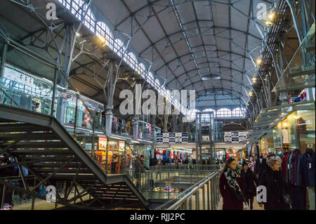 Hala Targowa, Market Hall, del XIX secolo in stile eclettico, Danzica, Polonia Foto Stock