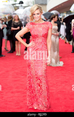 Catherine Tyldesley presso il British Academy Awards di televisione in centro a Londra il 12 maggio 2013. Foto Stock