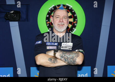 Una vista generale durante la celebrità Freccette World Cup con: Peter Wright Snakebite dove: Colonia, Germania Quando: 06 Gen 2019 Credit: Becher/WENN.com Foto Stock