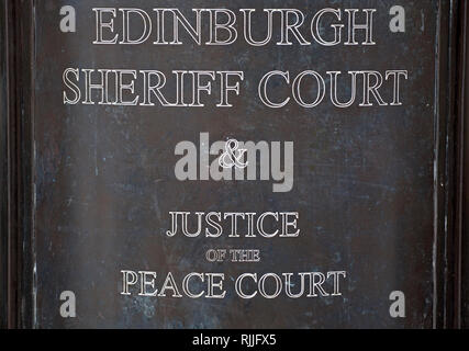 Edimburgo Sheriff Court, Camere Street, Edimburgo, Scozia, Regno Unito Foto Stock